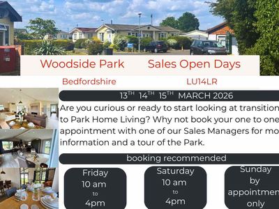 Woodside Park Bedfordshire open weekend