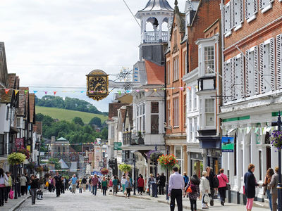 Guildford High Street for some retail therapy