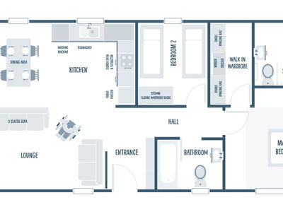 Kingston example of accessible of a floorplan