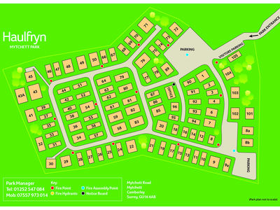 Mytchett Park site plan