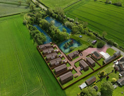 Blyton Ponds aerial view