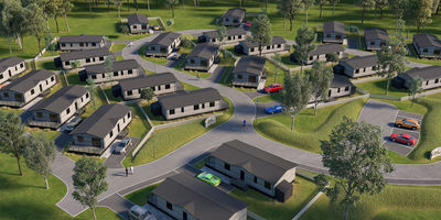 Overstone Lakes Residential Park new development area