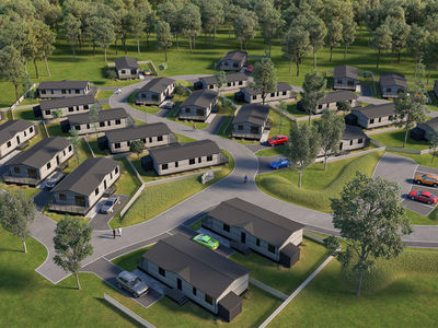 Overstone Lakes Residential Park new development area
