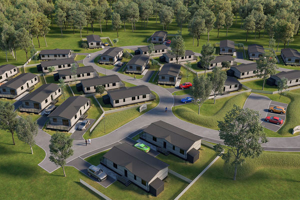 Overstone Lakes Residential Park new development area