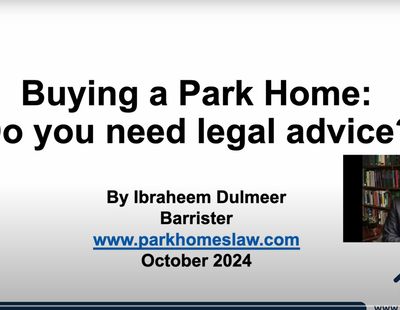 Ibraheem Dulmeer park home law barrister